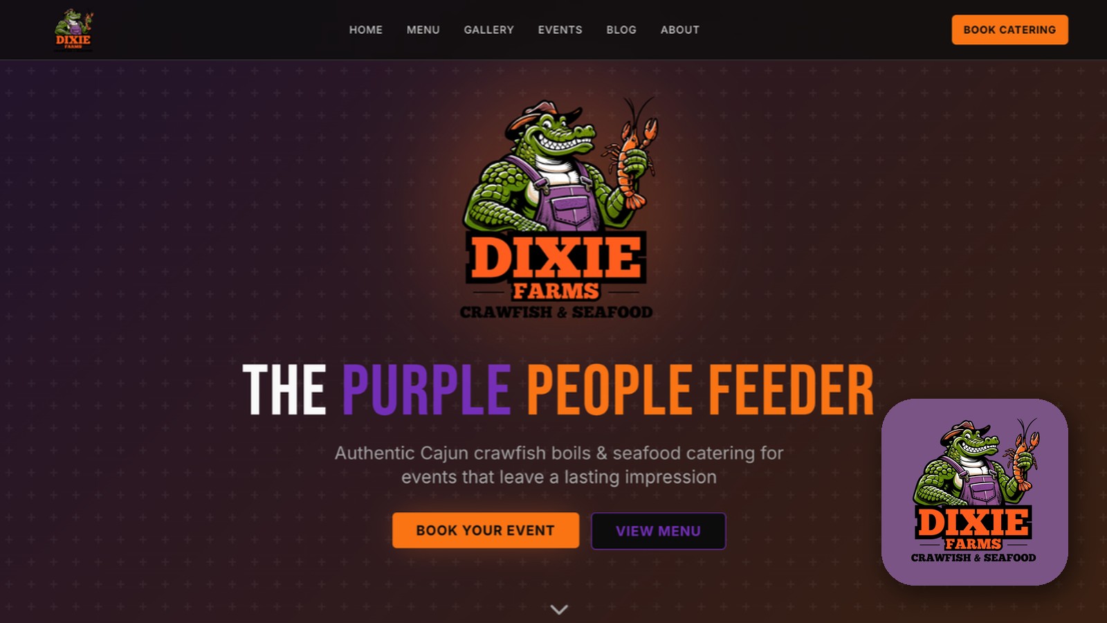 Dixie Farms Crawfish & Seafood logo